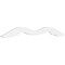 Ekena Millwork Pitch Midway Architectural Grade PVC Gable Pediment, 60"W x 12 1/2"H x 1"P (5/12) GPP060X013X100MID - alternate 1